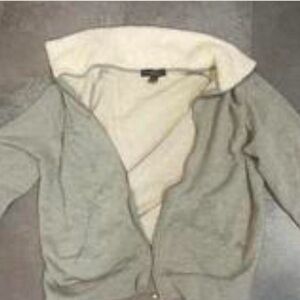 Forever 21 Gray and Cream Cape Jacket